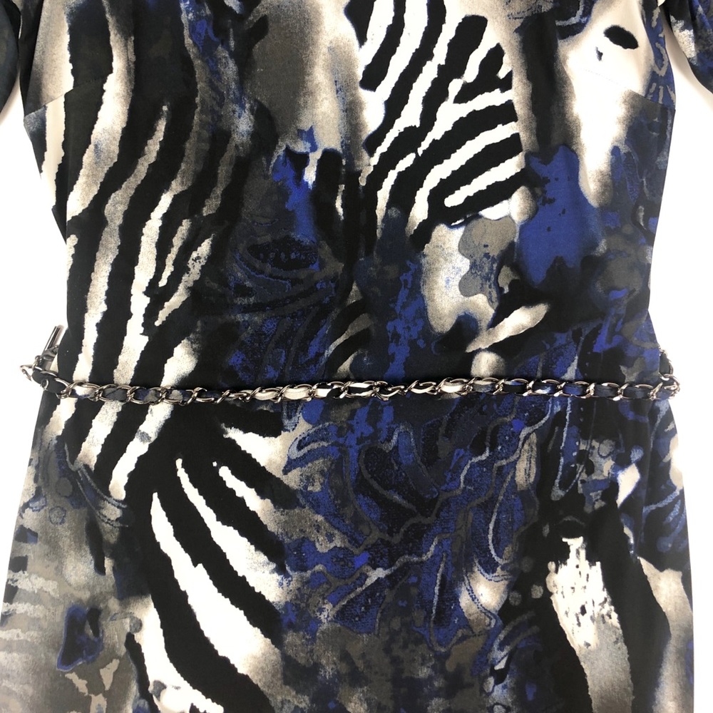 Cache Zebra Mock Neck Open Back Top - image 8